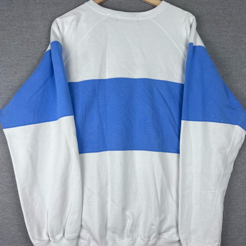 Rare VTG POLO RALPH LAUREN Small Pony Color Block Striped Sweatshirt 80s 90s‎ L - Picture 12 of 14